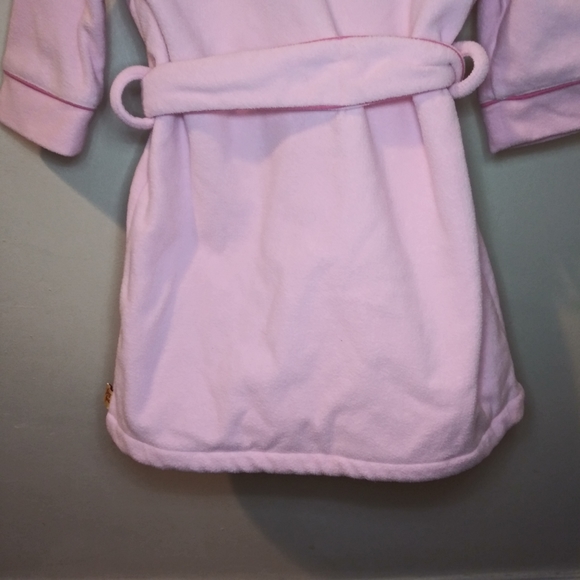 3/$18 Nick & Nora Baby Pink Fleece Sock Monkey Robe - Picture 8 of 12